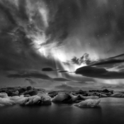 Edu Moreira - Northern Lights Over Jökulsárlón - Islândia