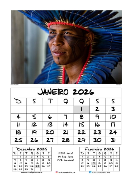 Edu Moreira - Calendário 2026