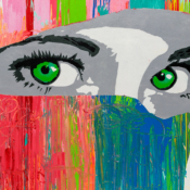 <i class="fa-regular fa-image orange1"></i> Olhos de mulher (Wynwood Arts District, Miami, EUA). / <em>Eyes of a woman (Wynwood Arts District, Miami, USA).</em> Edu Moreira - Graffiti - USA, Miami, Wynwood Arts District
