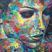<i class="fa-regular fa-image orange1"></i> Rosto de mulher I (Wynwood Arts District, Miami, EUA). / <em>Visage of a woman I (Wynwood Arts District, Miami, USA).</em> Edu Moreira - Graffiti - USA, Miami, Wynwood Arts District