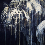 <i class="fa-regular fa-image orange1"></i> Tigre (Wynwood Arts District, Miami, EUA). / <em>Tiger (Wynwood Arts District, Miami, USA).</em> Edu Moreira - Graffiti - USA, Miami, Wynwood Arts District